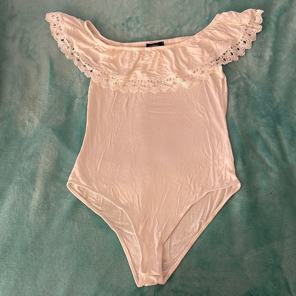 Ambiance white bodysuit